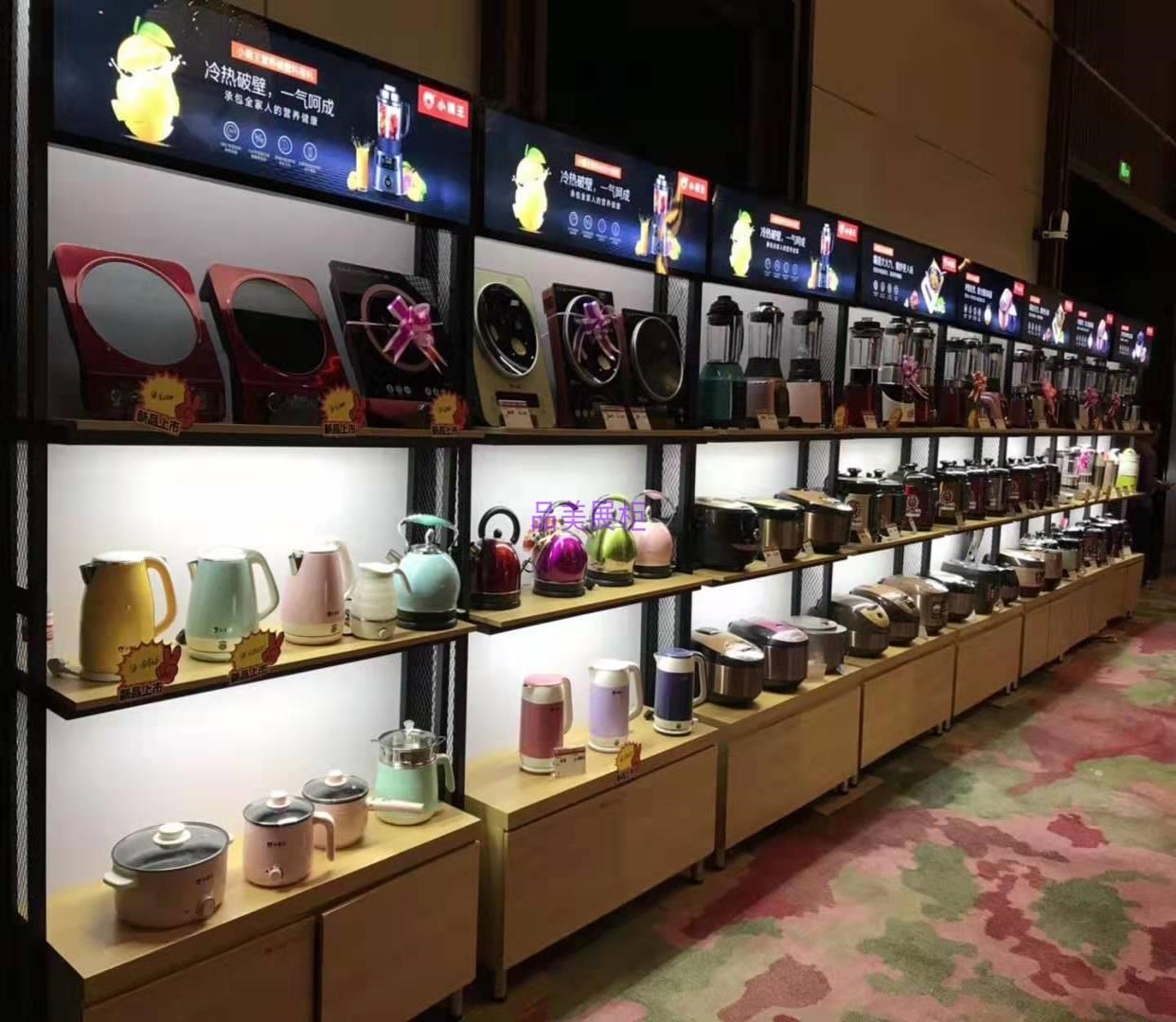 小家电展示柜g陈列柜电器货架展示架多m层置物架苏泊尔九阳靠墙a.