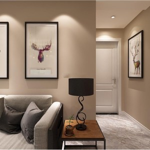 奶咖色内墙环保竹茶装味家净水性乳胶漆彩色浅咖啡色奶炭色涂料