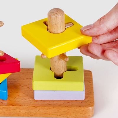 适合老人玩的益智玩具套柱配对积木中老年人解闷娱乐用品预防痴1.