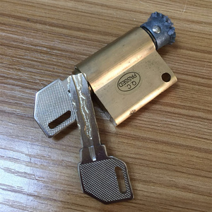 2022原装voc智能指纹锁锁芯钥匙c级d防盗锁芯