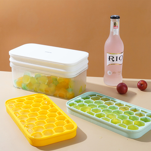 冰箱冻冰块模具家用小冰格软硅胶食品级大容量储制作冰盒带盖神器