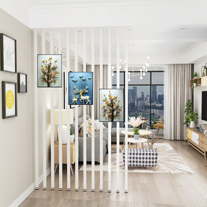 屏风隔断墙固定卧室遮挡床边家用厨房厕所门口折叠移动简约现代风