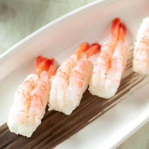 新鲜冷冻即食北极甜虾刺身30尾盒装凤尾虾仁 去头去壳寿司虾