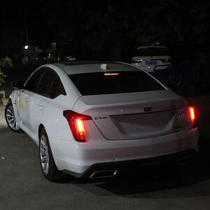 适用于凯迪拉克ct5用车灯贴纸ct高后4位装饰贴片改装专刹ct5尾灯