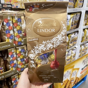 Lindt瑞士莲lindor软心巧克力球分享装600g年货喜糖情人节礼物