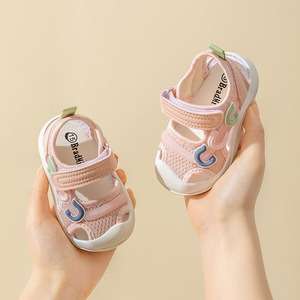 卡特兔宝宝夏季凉鞋新款轻便软底透气女婴学步鞋子男童防滑机能鞋