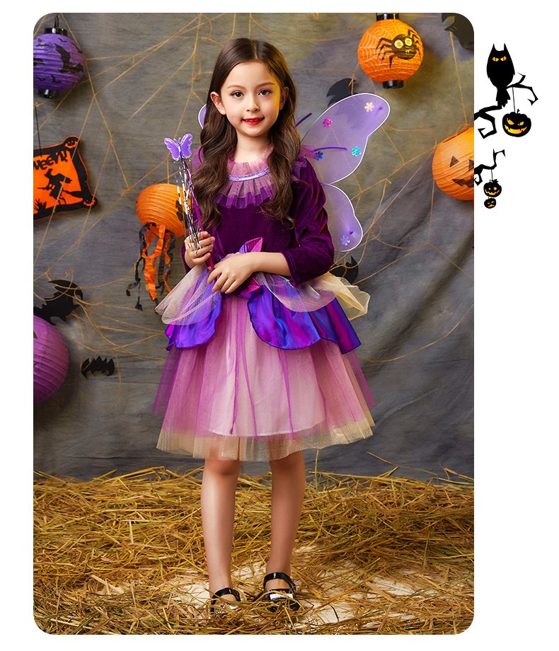 节服童精长白新春雪巫年儿灵童礼装裙服t亲装袖女物主子裙女礼g公