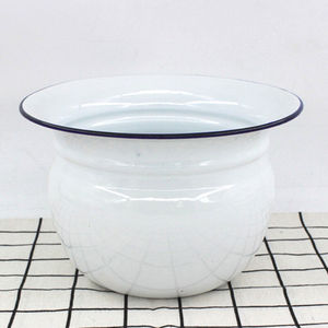 郝魅加厚搪瓷痰盂矮痰桶儿童座便器便盆老人痰盂痰盂罐小孩搪瓷尿