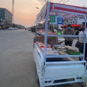 炸串摆摊架小吃摆摊创业设备三轮车小吃车改装定制架子街边烧烤的