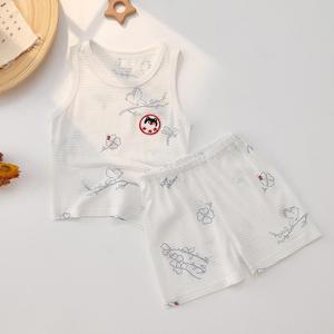 安阳晟团服饰有限公司婴儿衣服夏季薄款初生儿宝宝衣服套装短袖短