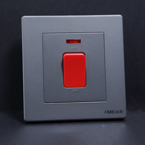 福美20a 45a大功率大电流空调电热水器带指示灯86型重型开关面板