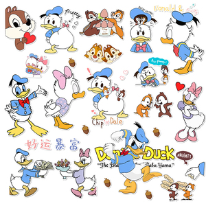 卡通可爱迪士尼唐老鸭行李箱u贴纸笔记本电脑手机ipad壳水杯贴贴