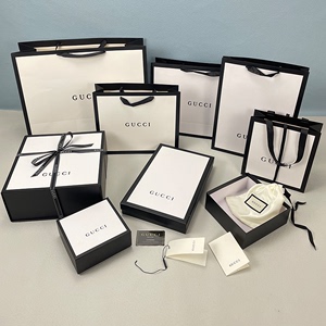 专柜古驰gucci包装礼盒子口红香水围巾衣服包包手提袋礼袋礼品盒