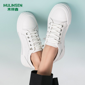木林森女鞋小白鞋