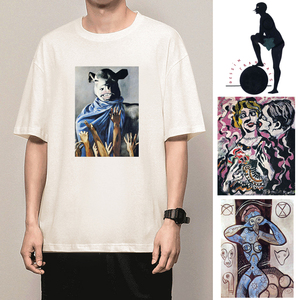 极学式 法国画家弗朗西斯皮卡比亚t恤短袖立体主义油画周边衣服