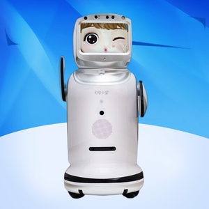 大型小学生幼儿园对话智能机器人商用迎宾学习课程生日礼物带投影