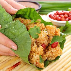 东北饭包套餐大白菜叶小葱香菜农家打包菜叶大菜包饭饱白菜叶子