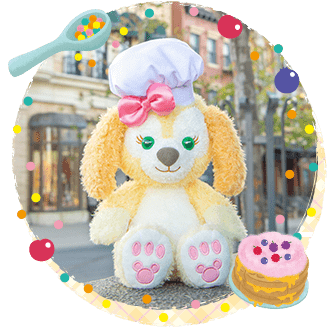 代购东京迪士尼可琦安饼饼坐姿站姿挂件圣诞节挂件毛绒公仔