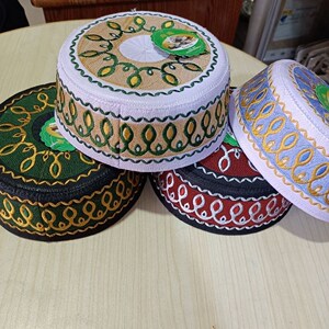 回族帽子儿童男童小男孩刺绣56个少数民族礼拜帽节日节庆表演服饰