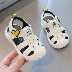 夏季男童男宝宝女凉鞋小童0一1-3周岁半鞋子夏婴儿宝宝软底学步鞋