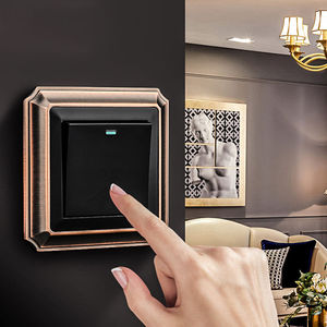 公牛北欧风复古开关插座面板美式古铜色墙壁开关欧式仿古豪华酒店