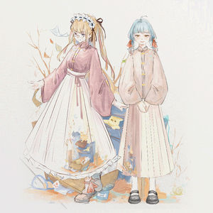 素羽华裳喵柒柒汉元素汉服女原创改良日常上班穿明制姐妹装春夏款