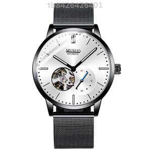 苦苦海棠湾慕梭男士手表2020新款瑞士陀飞轮机械表男全自动镂空夜