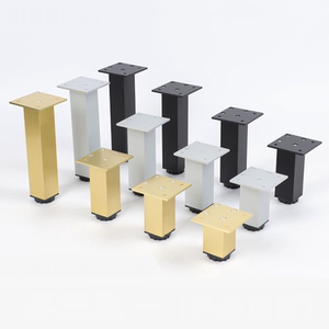 云梦泽家具脚腿可定做高度可调节方形橱柜脚浴室柜脚调整脚铝合金