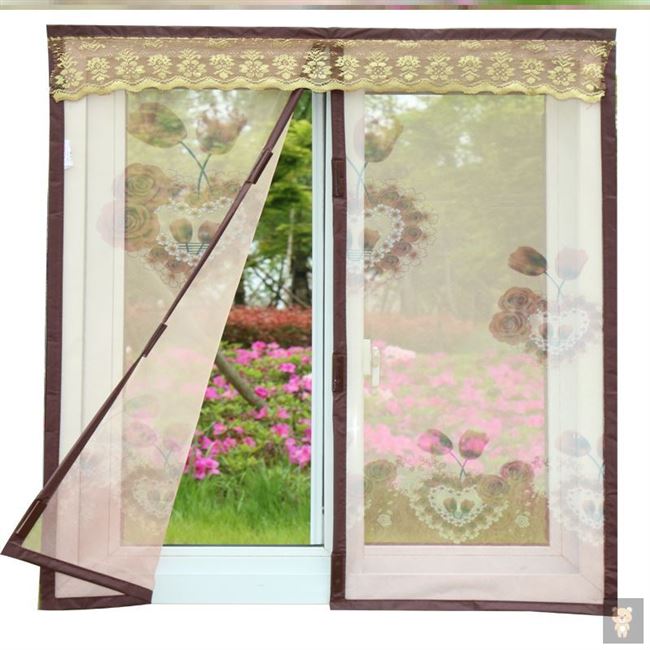 蚊子家用磁性我想买厕b所窗帘魔术贴小窗户纱窗网防隐形自粘式.