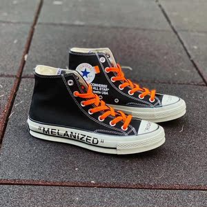 匡威官网旗舰店男女鞋1970s ow联名白字母高帮三星标帆布鞋板鞋夏