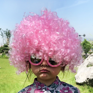 00dman工作室淘宝小丑帽子爆炸头假发搞怪小丑头套彩虹搞笑道具彩虹