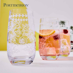 portmeirion波特美林英国浮雕水晶玻璃杯酒杯水杯女家用高颜值女
