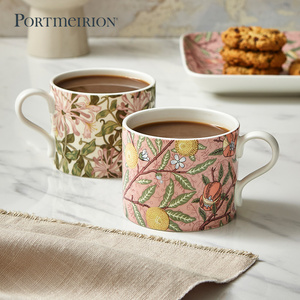 Portmeirion波特美林英国进口陶瓷马克杯欧式咖啡杯情侣对杯礼盒