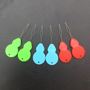 新认色葫芦穿线器引针器 手工缝纫机缝衣针穿针器彩线穿珠工具.