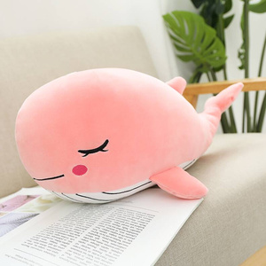 日本购可爱小鲸鱼公仔毛绒玩具蓝鲸玩偶睡觉z抱枕床上女孩男孩陪