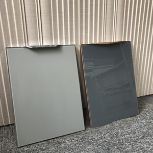 00宅森堡旗舰店天猫定制钛晶板厨柜纳米玻化门板豪华太空铝框仿岩石