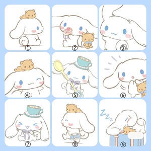 卡通动漫三丽鸥玉桂狗方钻贴钻十字绣满钻卧室大耳狗肉桂狗钻石画