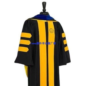 美国爱荷华大学博士服 品质学位礼服厂家 学校颁奖典礼礼服学士服