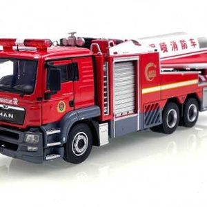 煦迪 u1:50 man涡喷消防车仿真合金模型中国消防救援宣传品o.