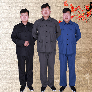 服装民国男装复古中山服老式衣服学生工人套装古装演出服装道具店