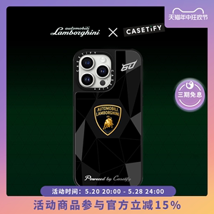 Lamborghini x CASETiFY 兰博基尼LOGO适用于iPhone15/14/Plus/Pro/Max镜面手机壳