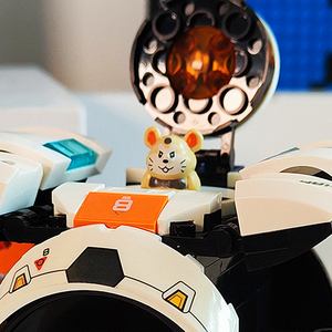 守望破坏球哈蒙德仓鼠ow创意积木潮流摆件益智拼装玩具