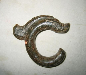 g日本购成勋堂古玩收藏古玉老玉红山文化古玉红山c型玉雕龙