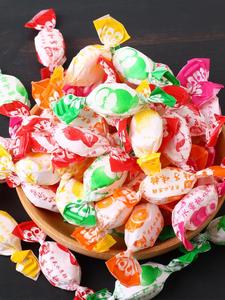 东北老式水果糖怀旧传统小硬糖喜糖零食糖块混合水果味散装500g