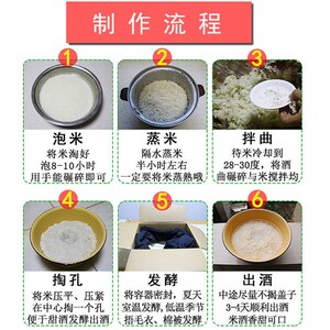 甜酒曲米酒曲糯米酒饼土酒粉做醪糟酒酿月子酒传统家用药酒小曲子