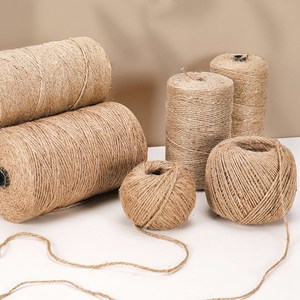 麻绳装饰水管pe线白麻绳编织花盆空调管子遮挡秋千装饰品手工粗麻