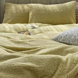 rpap牛奶绒羊驼绒四件套冬季加厚加绒保暖秋冬款床单被套床上用品