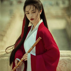 新款原创汉服女2022新品中国红飘逸风古装仙侠超仙正品连衣裙