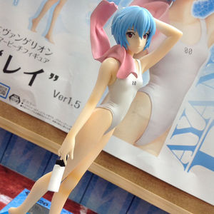 正版现货 景品 sega 绫波丽手办 泳装 新世纪福音战g士 evba 1.