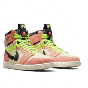 现货 air jordan 1 aj1 杏粉白粉脏粉麂皮拉链换帮 cw6576-800